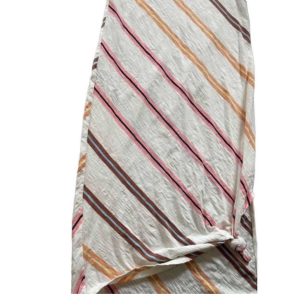 Lou & Grey Slub Knit Midi Dress Cream Stripe‎ size medium - Picture 11 of 14